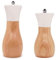 Tessie & Jessie Salt Grinder White Wooden Pepper Grinder Sea Salt And Pepper Grinders Set 5” And 6” Salt Mills of Oilcan Shaped (Oilcan, White)…