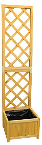 Wooden Trellis Planter with Liner