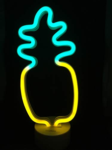 Technoline LED-Dekoleuchte Deko-Licht Batteriebetrieben Balkonbeleuchtung Terrassenbeleuchtung (Ananas) Gelb