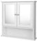 EUGAD Spiegelschrank für Badzimmer Hängeschrank Badschrank Spiegel mit Ablage Schminkschrank aus Holz 56 x 58 x 13 cm weiß