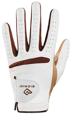 BIONIC Relax Grip 2.0 Damen-Golfhandschuh, links, Karamellfarben, Größe M