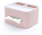 MHTECH Taschentuchbox, Kosmetiktuchbox, PVC, multifunktionale Box, Stifthalter, Fernbedienungshalter, Taschentuchhalter, Aufbewahrungsbox, Kosmetiktuchbox (Rosa)