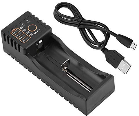 ASHATA Universal 18650 Battery Charger Intelligent Charger,Liitokala Lii-100 Mini Multi-function USB 1.2V / 3.7V / 3V / 3.85V Battery Charger for 18490/18350/ 17670/17500/ 16340 (RCR123)