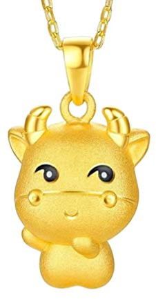 Holibanna 1 Pc Joli Collier Pendentif Vache Boucles Doreilles Animaux Collier Fête du Printemps Collier De Boeuf Pendentif Vache Laitière Collier Pendentif Manquer Chanceux Charme