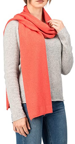 Dalle Piane Cashmere - Schal aus Kaschmir-Gemisch - Made in Italy - Damen, Farbe: Orange, Einheitsgröße