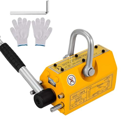 Hebemagnet Permanentmagnet Magnetlifter Magnetheber Handgesteuertes Gabelanheben Lasthebemagnet Neodym 300kg Anhebender Magnet Handgesteuertes Gabelanheben (300KG)