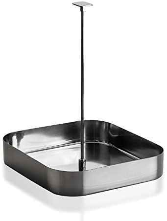 Mepra SpA Edelstahl-Flaschenkorb, quadratisch, 22 x 22 Stile