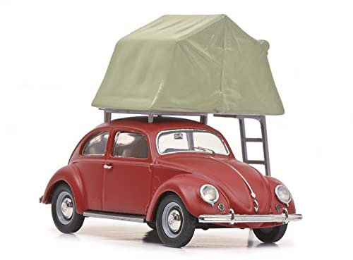 Schuco VW Käfer mit Dachzelt 1:43, Rot, Maßstab 1:43, Auto, Modellauto, Kinder, Kinder, Unisex