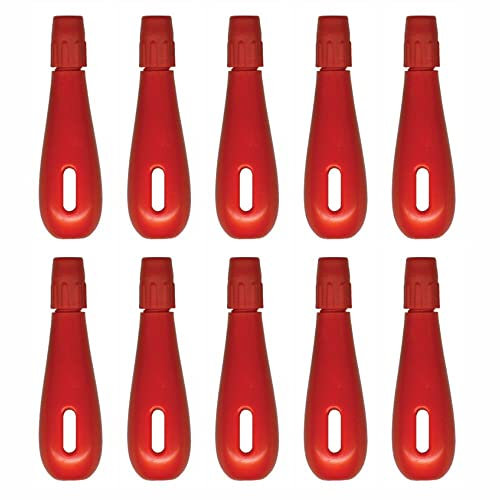 3 Ace Crafts 10 Lino Cutter Handle (Red) Plastic Handle with Adjustable Chuck to Grip Cutter Blades Securely, Useful for Arts and Crafts Work and DIY Activities (10)