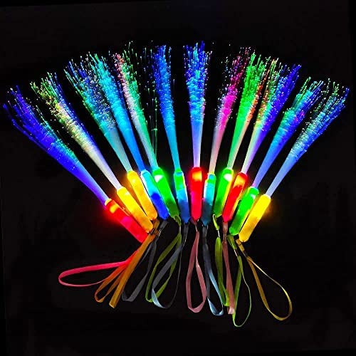 Senhui 30 Leuchtstäbe Partyzubehör, 3 Modi Farbe blinkende LED-Lichtstäbe Glow in the Darkness Stick Partyzubehör