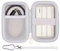 LTGEM Hard Case Compatible with Samsung T7 Shield T9 Portable SSD Solid State Drive,White