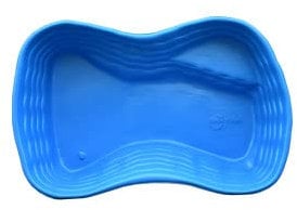 Giardini d'Acqua Art 514A Laghetto da Giardino Preformato Azzurro MOD Bolsena Vasca Esterno Plastica Pesci 600 Lt 178 x 130 x 45 Stagno Artificiale Pond Piante Palustri Koi Tartarughe Ninfee