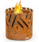 Blumfeldt Brasero Exterior Jardin para Leña y Carbon con Parrilla, Hoguera Recipiente Circular para Fuego de Acero, Braseros Fire Pit para Patio Terraza, Barbacoa y Brasero Antiincendios Cubierta