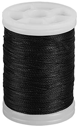 Bogensehnen Servierfaden, 120 M/393, 7 Fuß Bogenschießen Bogensehnen Servierfaden, Polyethylen Sehnenschutz, Zusammengesetztes Recurve Bogensehnen Schutzseil (Schwarz)