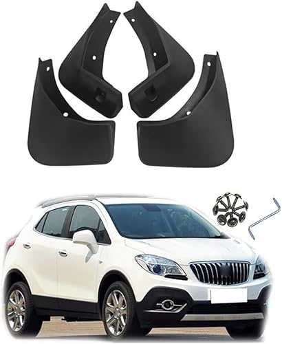 4 Pezzi Parafanghi per B-uick Encora/Opel Mokka X 2013-2019,Paraspruzzi Anteriori Posteriori, Impermeabile Paraschizzi Guardie Parafanghi,Auto Decorativi Accessori