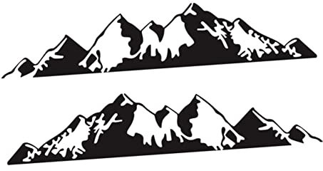 PACKOVE Autodekoration Autoaufkleber Auto Aufkleber Pvc Wagen Bergaufkleber Auto-Dekor