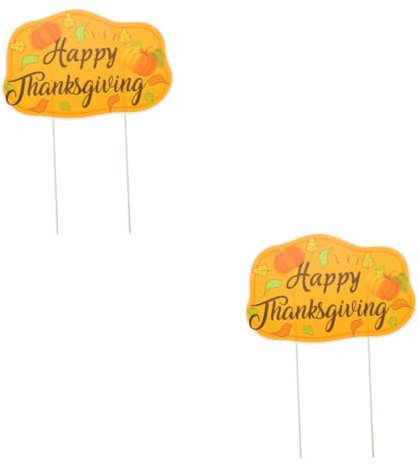 Sosoport 2stücke Kreatives Thanksgiving Gartenschild Lebendige Garten-dekoration Für Outdoor-feiern Design Mit Realistischen Texturen Für Gärten Und Höhlen Macht Ihre Feier Festlicher