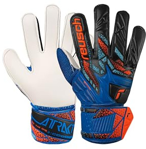 Reusch Torwarthandschuhe Kinder Jugendliche | robuster Grip & optimale Passform | für Training & Spiel | Kunstrasen, Naturrasen & Hartplatz | für Nachwuchs-Torhüter | Größe 3-8 | Attrakt Solid Junior