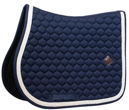 Kentucky Horsewear - Tapis de selle avec corde tressée - Tapis de selle - Saut - marine