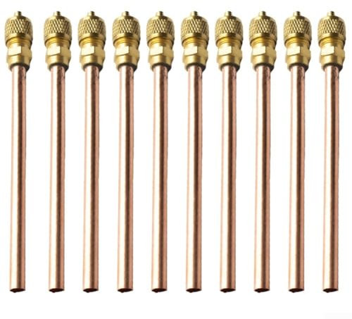 Refrigeration Access Valves Set of 10 for Air Conditioning Units and Compressors
