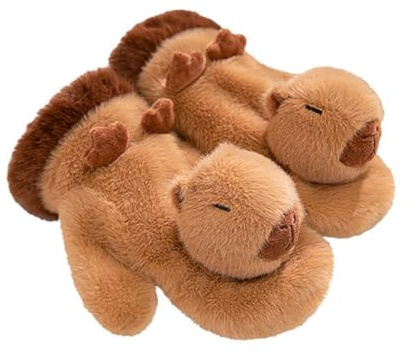 Gvvsjgdbis Capibala Plush Gloves Students Thickened Five Fingers All-Inclusive Warm Riding Gloves in Winter 25cmx13cmx8cm