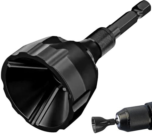 Sbavatore per metallo, utensile per smussatura, utensile per sbavatura esterna, utensile per sbavatura con albero esagonale in acciaio da 3 mm a 20 mm, utensile per sbavatura rimovibile
