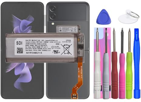 MUKUZI Batteria compatibile con Galaxy Z Flip 3 5G SM-F711 Telefono Smartphone Main Display Screen (ricambio per EB-BF712ABY)
