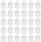 FLOWERUN Lot de 30 Crochet Autocollant pour Tableau, Crochets Muraux Adhésifs pour Cadres Photos, Accroches Solides 5kg Maximale, Installation Facile sans Outils (Grand Carré)