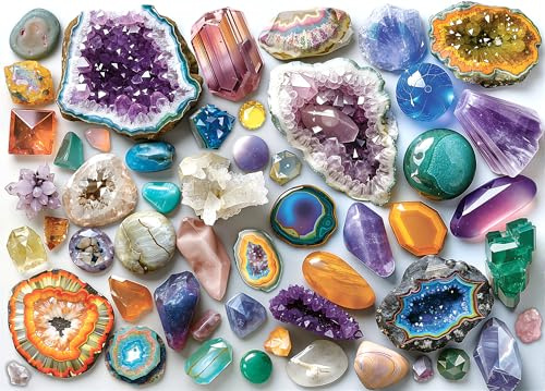 Magic 3D Crystal Art Puzzles for Adults 1000 Pieces Nature, Colorful Diamond Gem Jigsaw Puzzles, Impossible Challenging Beautiful Aesthetic Puzzle