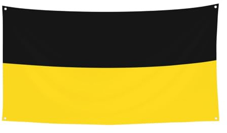 Baden-Württemberg Flagge gedruckt Banner hängende Flagge - 177,8 x 88,9 cm - Urlaub Party Weihnachten Versammlung Banner - 180 x 90 cm