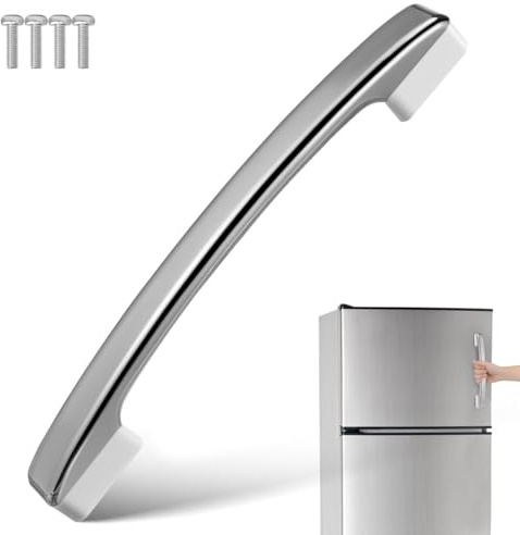 Warmhm Universal Fridge Handle Replacement Refrigerator Door Handle Repair Part with Screws Heavy Duty Commercial Freezer Door for Fridge Door Repair and Replacement