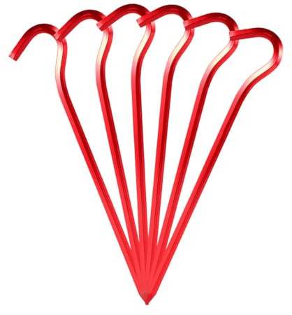 MAGICLULU Zeltheringe Stabile Campingpflöcke 6 Stück aus Aluminiumlegierung für Campingzelte für Sommerstimmung für Festen Halt und Sonnensegel im Boden Beim Outdoor Camping