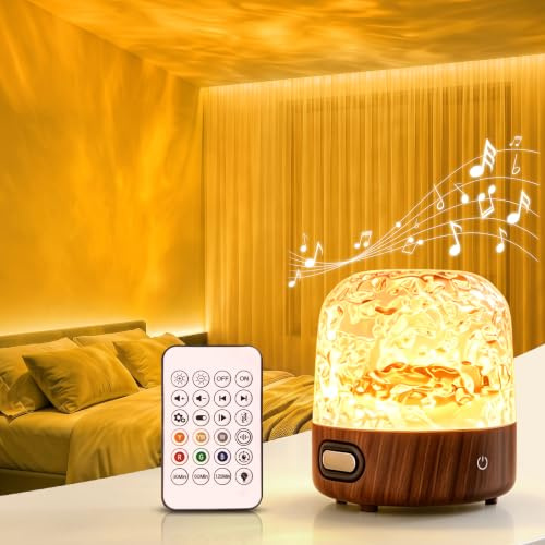 UPXNBOR Galaxy Projector Night Light with Bluetooth Speaker, Mood Light | Rechargeable Lamp for Bathroom, Bedroom & Living Room, 16 Colours, 2 Shades, Remote & Touch, IP54, Relaxation, Décor & Gifts