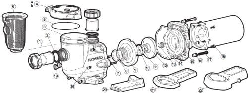 Hayward - n°5 - joint de couvercle PPE Tristar