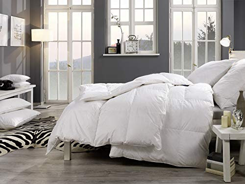 LINEA by Böhmerwald Comfort Bettdecke, 90% Daunen / 10% Federn, Weiß, 200 x 200 cm
