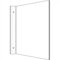 Schild Fahnenschild blanko PVC 20x20cm