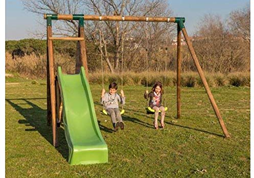 Spielplatz Mauna Loa mit Schaukel und Rutsche