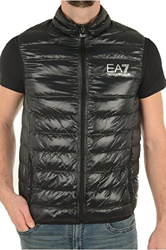 Emporio Armani Herren Train Core Daunenweste, Schwarz, Medium