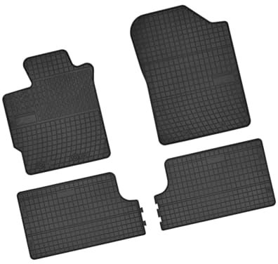 Bär-AfC TY04821 Gummimatten Auto Fußmatten Schwarz, Erhöhter Rand, Set 4-teilig, Passgenau für Toyota Yaris Typ P13 / XP13 Baujahr ab 2011
