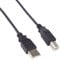 PremiumCord Cable USB 2.0 de Alta Velocidad M/M 5m, A Macho a B Macho, Cable de Conexión USB para Escáneres Etc., Doble Blindaje, AWG28, Color Negro, Longitud 5m