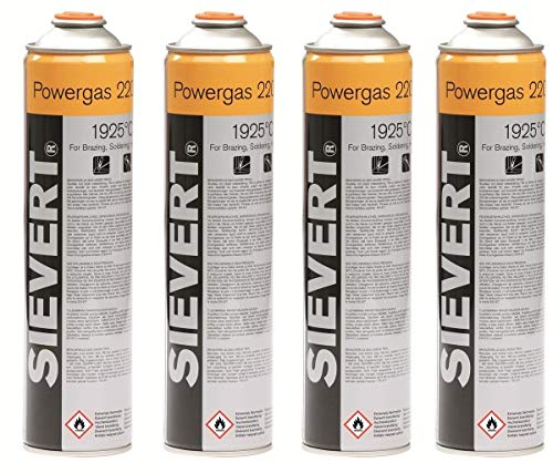 Sievert 4 x Gasflaschen Powergas