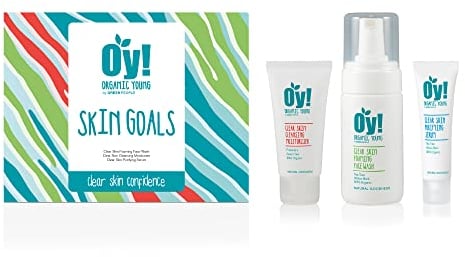 Green People Teen Skincare Set - Face Wash, Serum & Moisturiser for Spots & Blemishes - Vegan, Cruelty-Free