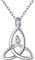 ChicSilver Silberkette mit Keltischer Knot Anhänger Mama und Tochter Knot Halskette für Muttertag Geburtstag Weihnachten