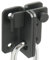 Sayayo Chiavistello Serratura Porta Chiavistello Con Lucchetto Hasp (Scrocco Sul Lato Destro), Solido Acciaio Inossidabile Nero Opaco, EMS3006R-B-FBA