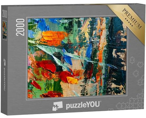 puzzleYOU: Puzzle 2000 Teile „gemalte abstrakte Kunst“ – aus der Puzzle-Kollektion Abstrakt