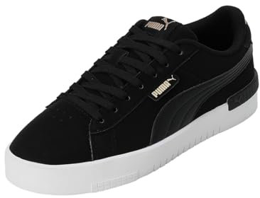 PUMA JADA Renew Nubuck Sneaker, Black Gold White, 37 EU