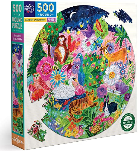 eeBoo PZFGSA Piece & Love: Garden Sanctuary – 500 Teile Puzzle Spiel