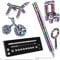Multicolor Fidget Pen Magnetic, Decompression Magnetic Pen with Magnetic Balls and Blue Ink, Gadget for Kids Boys and Girls, Adult Fidget Toys, Fun Magnetic Toy Pen for Office Writing and School