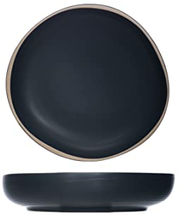 Cosy & Trendy Galloway Schale, Schwarz, D19 x H4 cm, 4 Stück