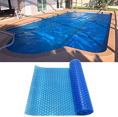 Cubierta Solar Piscina Piscina Cubierta De Retención De Calor Manta Solar Con Ojales, Azul Burbujas Manta Spa 10 9 8 7 6 5 4 3 2 1 M, Rectángulo Cubierta De Piscina Sobre El Suelo ( Size : 8X8m/26X26f